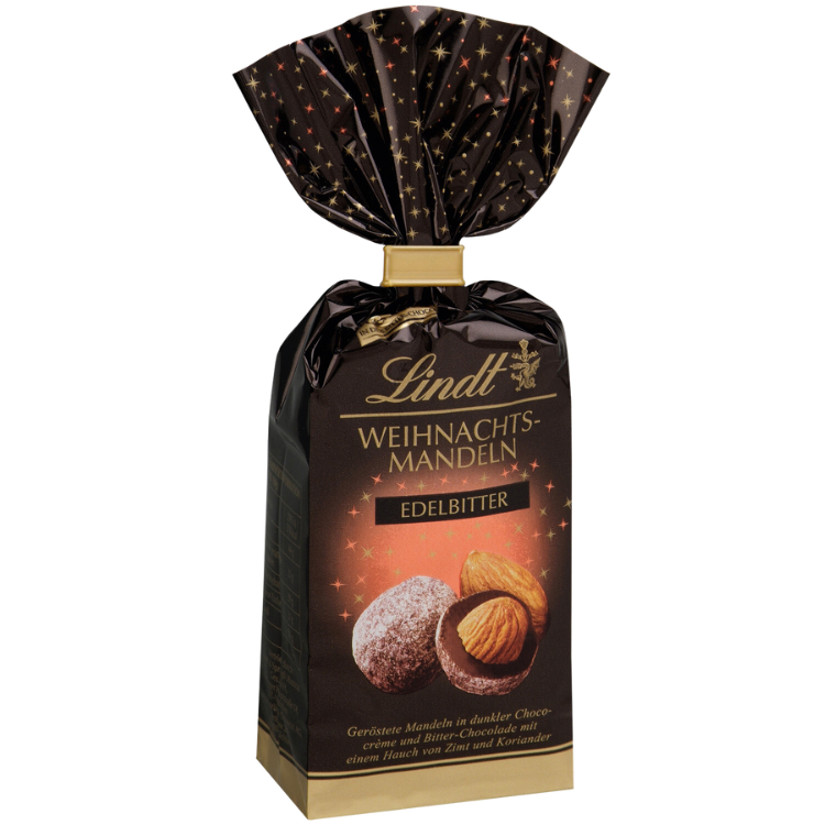 Lindt Christmas Nuts Almonds in Dark Chocolate 100g Chocolate