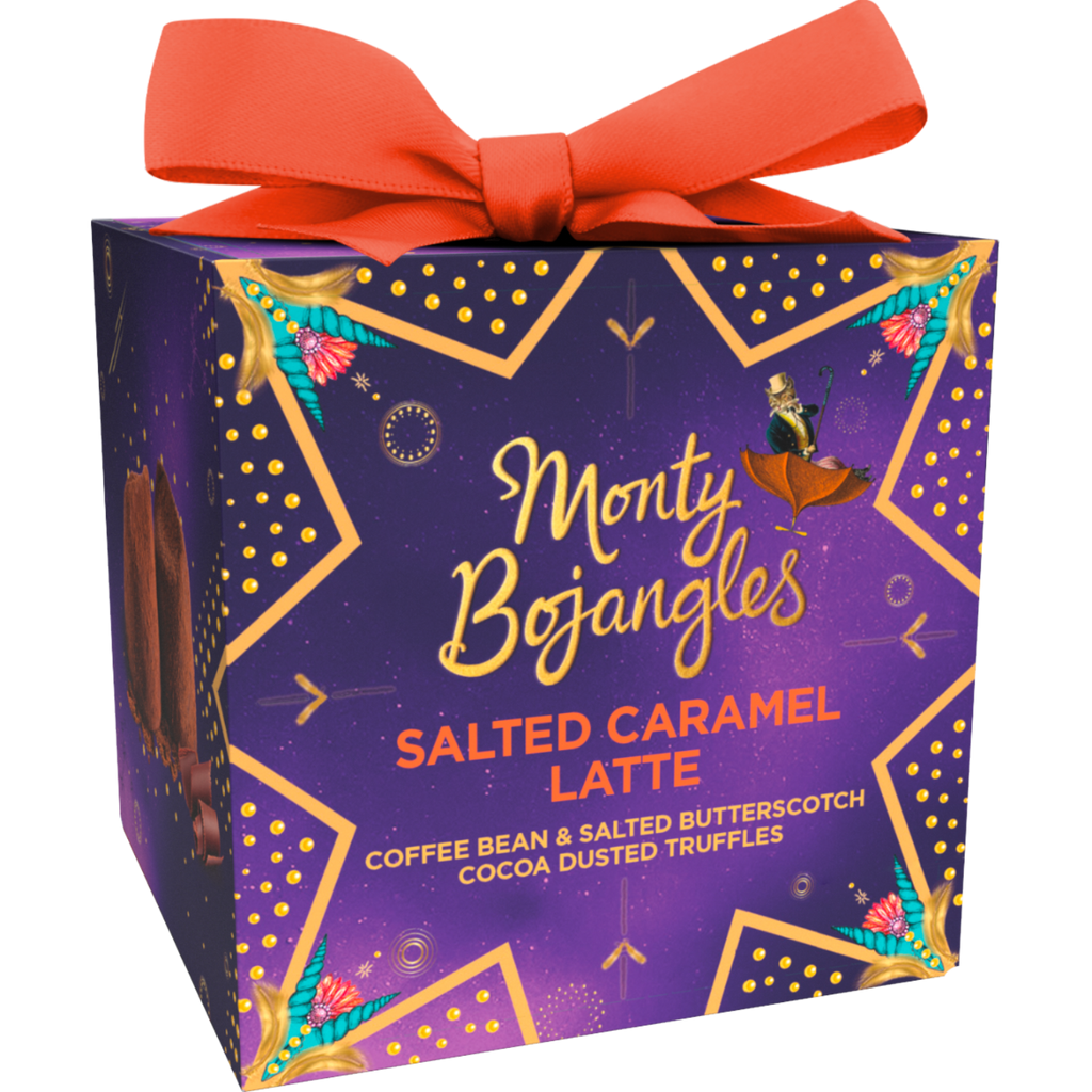Monty Bojangles Christmas Salted Caramel Latte Truffles (100g) Chocolate Emporium