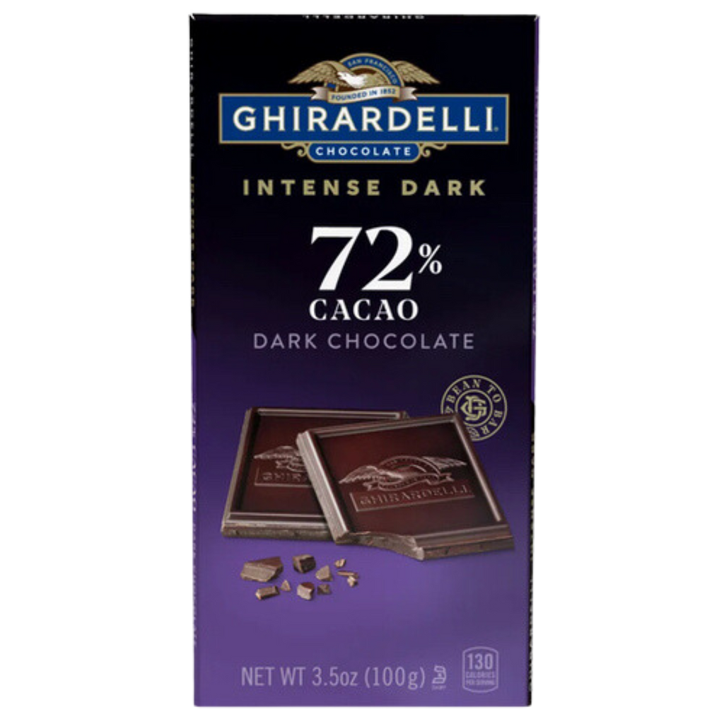 Ghirardelli 72% Dark Chocolate Bar (100g) Chocolate Emporium Ghirardelli 72% Dark Chocolate Bar (100g) Chocolate Emporium
