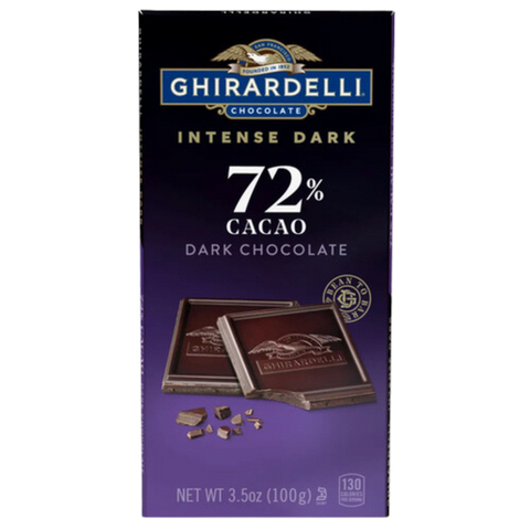 Ghirardelli 72% Dark Chocolate Bar (100g)