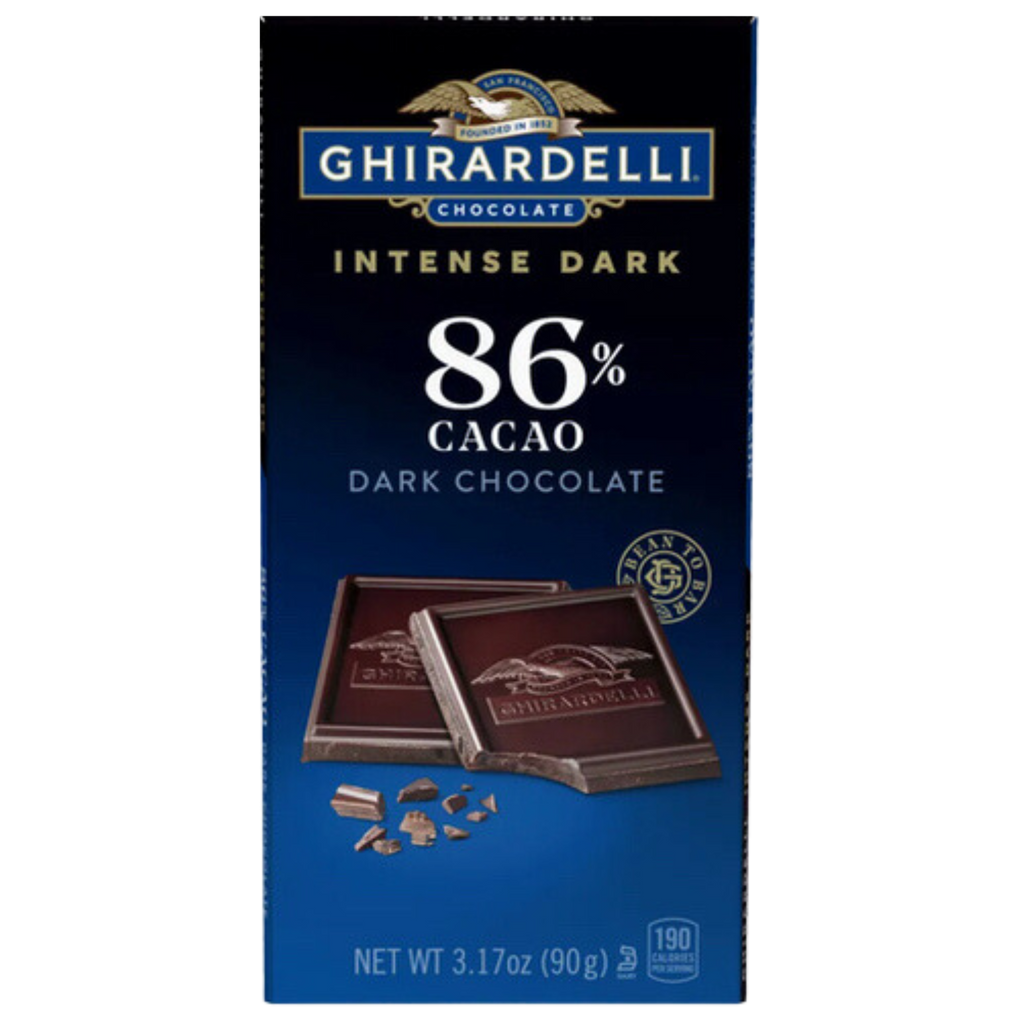 Ghirardelli 86 Dark Chocolate Bar 100g Chocolate Emporium
