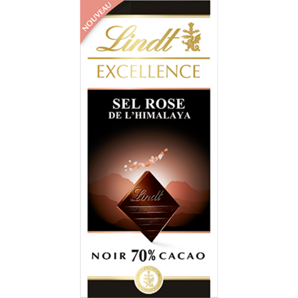 Lindt Excellence 70 Dark Himalayan Salt 100g Bar Chocolate Emporium