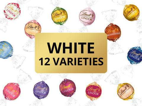 Lindt Lindor White Chocolate Collection | 12 varieties