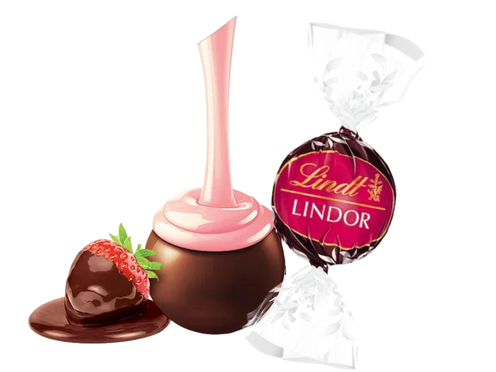 Strawberry Dark Chocolate Lindt Lindor Chocolate Emporium