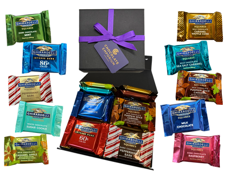 Ghirardelli Squares | Pick Your Own | Black Gift Box