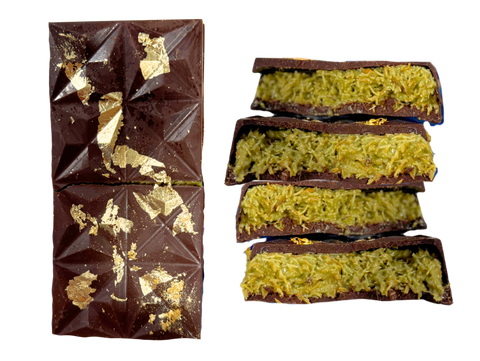 Vegan Dubai Style Chocolate Bar | PTK Bliss | 220g Bar