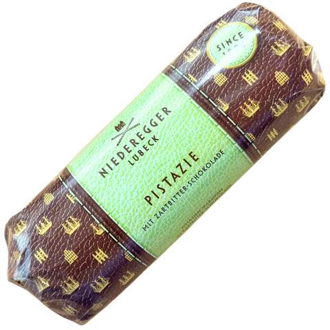 Niederegger | Signature Pistachio Dark Chocolate Marzipan | 125g Loaf Pick & Mix