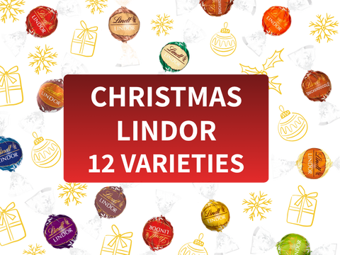 Lindt Lindor CHRISTMAS Collection Gift Box | 12 varieties