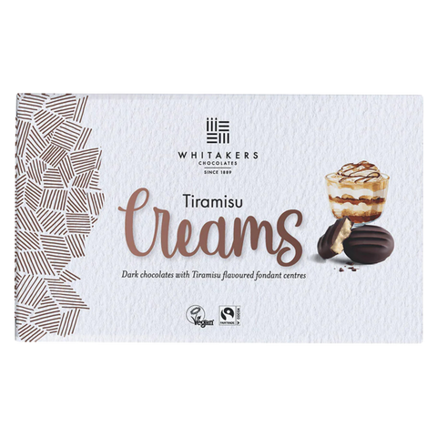 Whitakers | Tiramisu Dark Chocolate Creams | 150g Box
