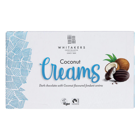 Whitakers | Coconut Dark Chocolate Creams | 150g Box