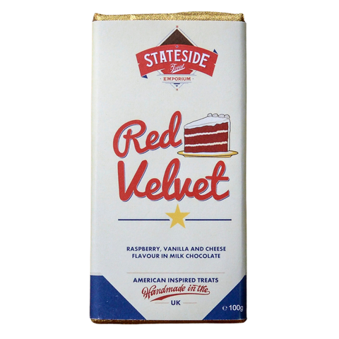 Stateside | Red Velvet Milk Chocolate Bar | 90g