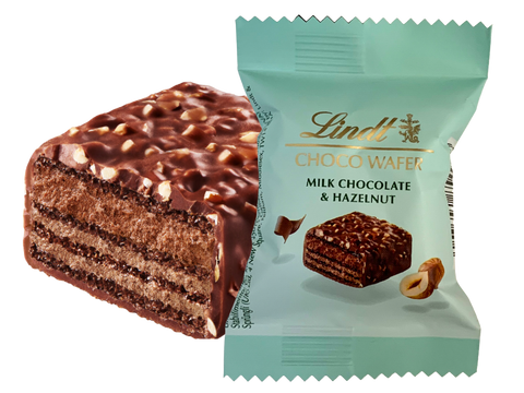 Lindt Milk Hazelnut Chocolate Choco Wafer | BB End June 24