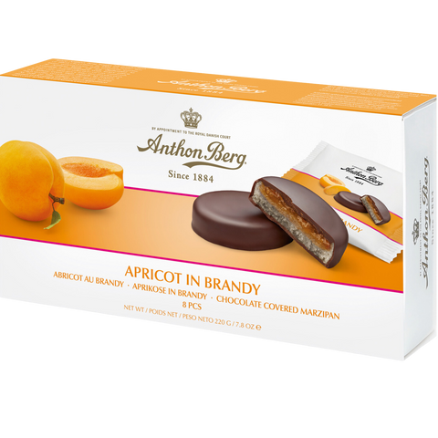 Anthon Berg Apricot in Brandy Chocolate Marzipan (220g)