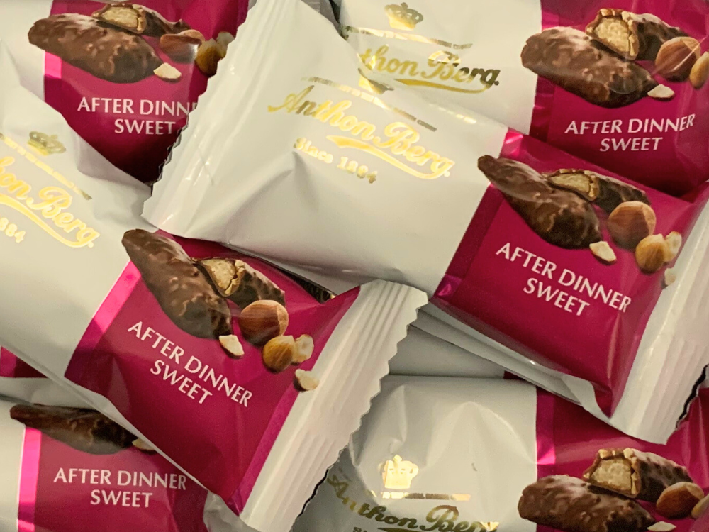 Anthon Berg After Dinner Marzipan Sweet Madeira & Hazelnut 14g