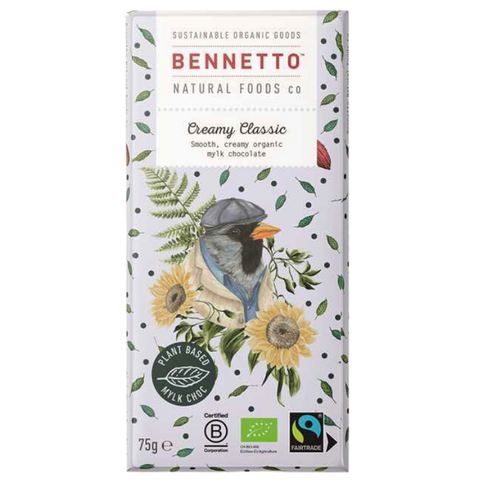 Bennetto | Classic Creamy Milk Chocolate Bar | 80g | Vegan