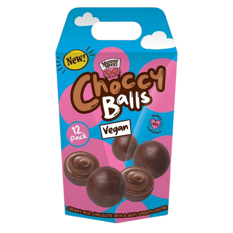 Mummy Meegz | Choccy Balls | Vegan Milk Chocolate | 144g Box | 12 Balls