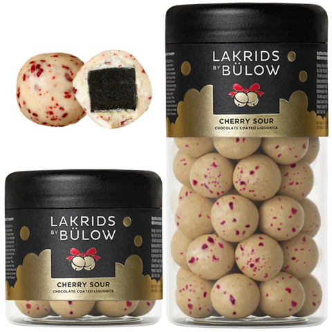 Lakrids By Bulow | Sour Cherry | White Chocolate Covered Liquorice