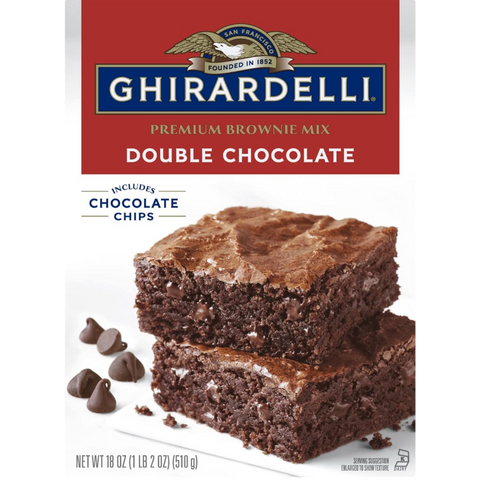Double Chocolate Ghirardelli Brownie Mix | Damaged Box | Contents Ok