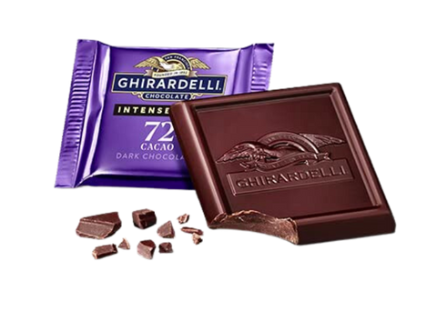 Damaged 72% Dark Chocolate Ghirardelli Squares | 10