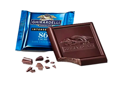 Damaged 86% Dark Chocolate Ghirardelli Squares (10)