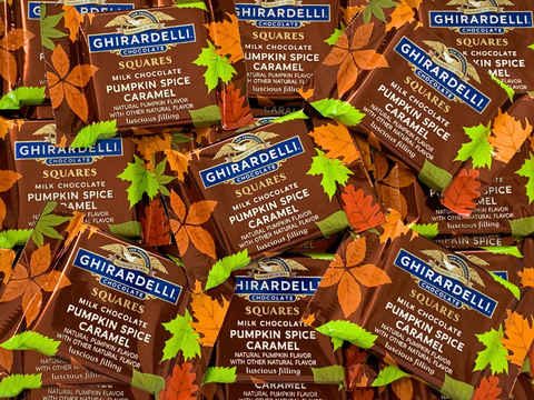 Ghirardelli Pumpkin Spice Caramel Milk Chocolate Square | 15g
