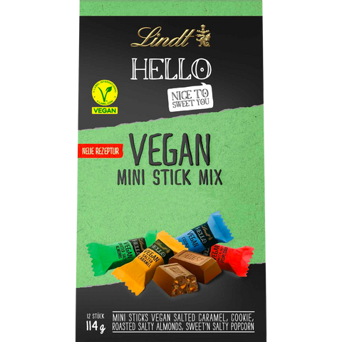 Lindt Hello Vegan Milk Chocolate Variety Bag | 114g Bag BB End May 24