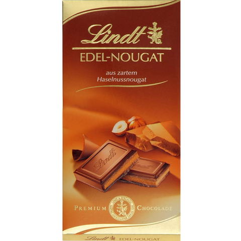 Lindt | Hazelnut Nougat Milk Chocolate | 100g Bar