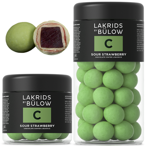 Lakrids By Bulow | Sour Strawberry | White Chocolate Covered Liquorice