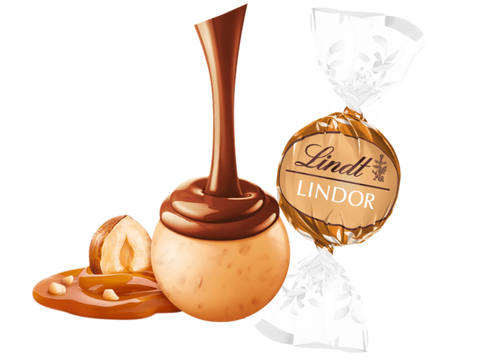 Golden Caramel & Hazelnut Chocolate Lindt Lindor