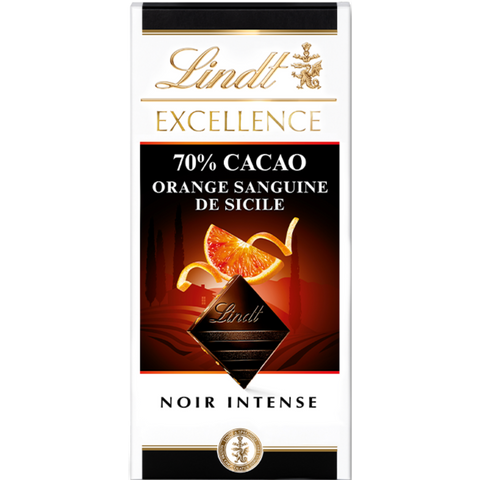 Lindt Excellence | Sicilian Blood Orange Dark Chocolate | 100g Bar