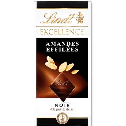 Lindt Excellence | Dark Roasted Almonds | 100g Bar