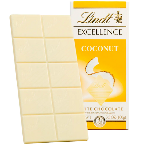 Lindt Excellence Coconut White Chocolate Bar (100g) USA Import
