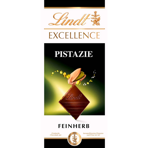 Lindt Excellence | Dark Pistachio | 100g Bar