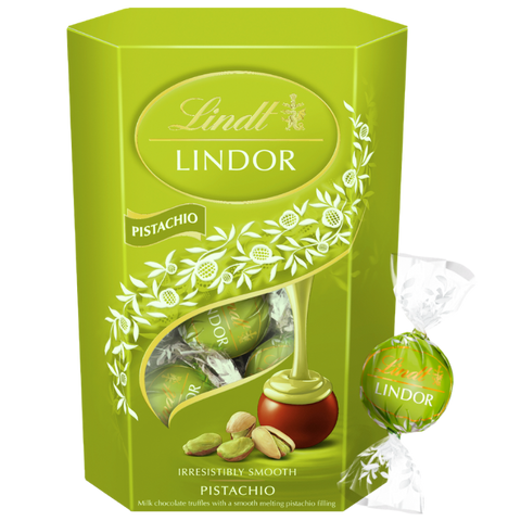 Lindt Lindor | Pistachio Milk Chocolate | 200g Cornet Box