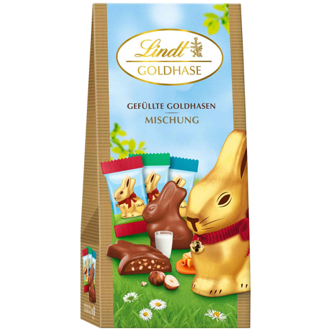 Lindt | Mixed Filled Easter Bunnies | 80g Bag