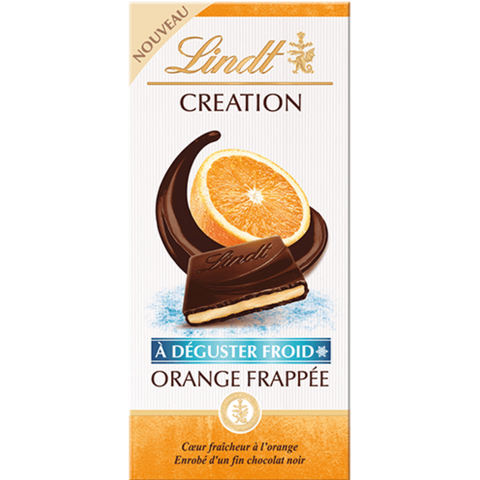 Lindt Creation | Orange Frappe Dark Chocolate | 150g Bar