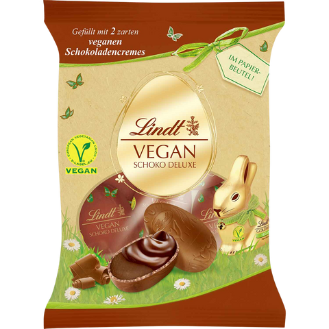 Lindt | VEGAN Chocolate Deluxe Eggs | 90g Bag