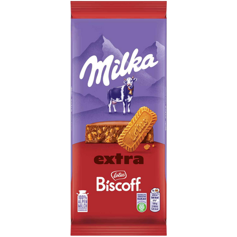 Milka Extra | Lotus Biscoff Milk Chocolate | 190g Bar
