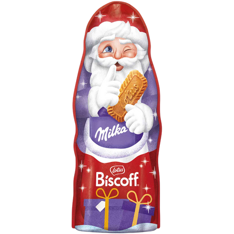 Milka Biscoff Milk Chocolate Santa | 95g