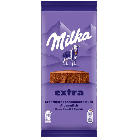 Milka Extra | Alpine Milk Chocolate | 190g Bar