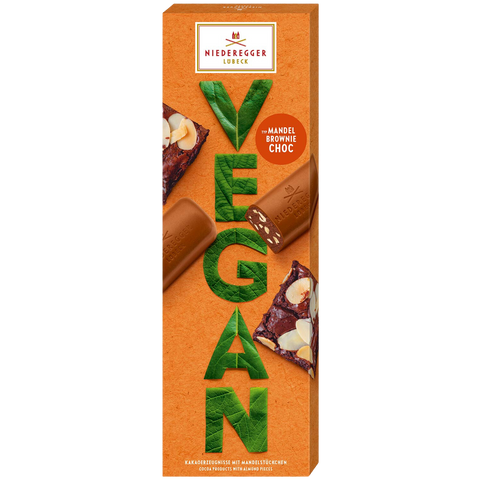 Niederegger Mini Vegan Almond Choc Brownie Milk Chocolates (100g)