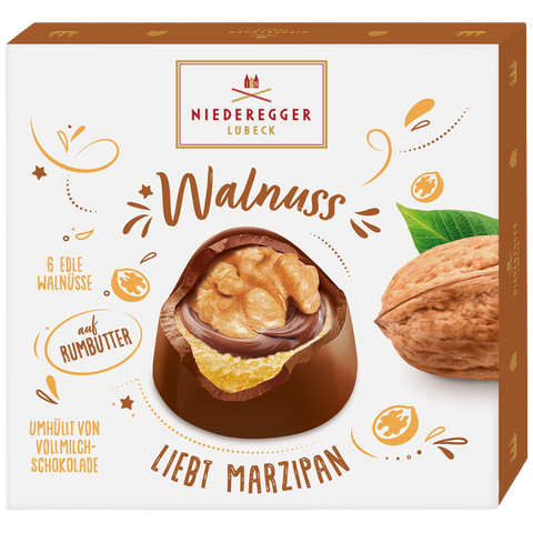 Niederegger Walnut Marzipan Gift Box | 102g | Box Slightly Dented