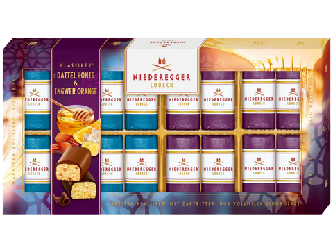 Niederegger Christmas Date & Honey | Ginger & Orange Marzipan | 200g