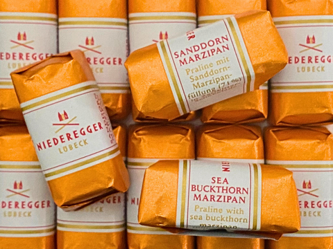 Niederegger | Classic Sea Buckthorn Marzipan Truffle | 12g