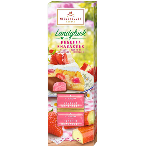 Niederegger | Strawberry & Rhubarb Milk Chocolate | 100g