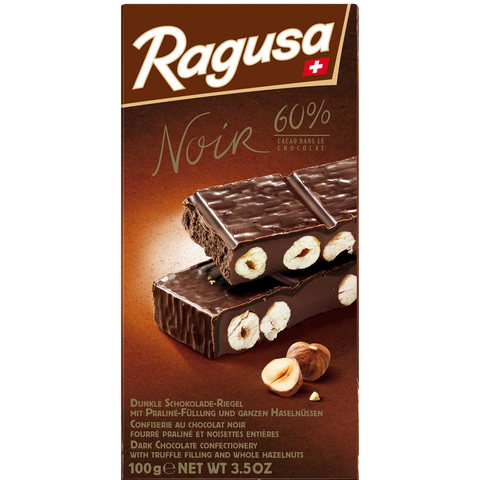 Ragusa Hazelnut Noir Dark Chocolate Bar | 100g