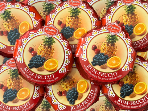 Reber | Marzipan Fruit & Rum Dark Chocolate Pie | 39g | BB End Aug 26