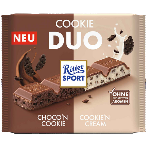 Ritter Sport Duo | Cookie Duo Milk Chocolate | 218g