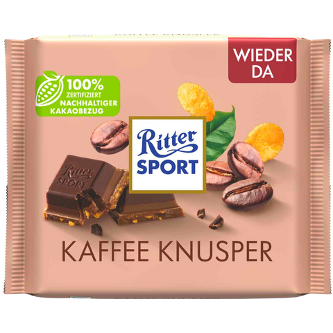 Ritter Sport | Coffee Crisp Milk Chocolate Bar | 100g