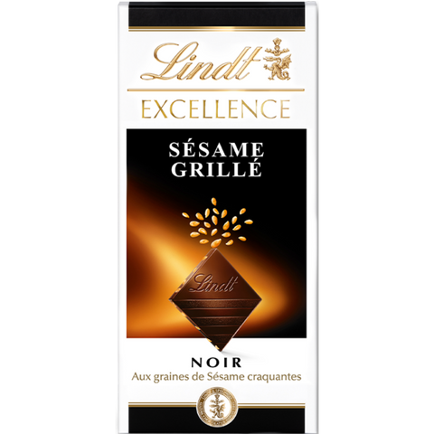 Lindt Excellence Dark Grilled Sesame | 100g Bar
